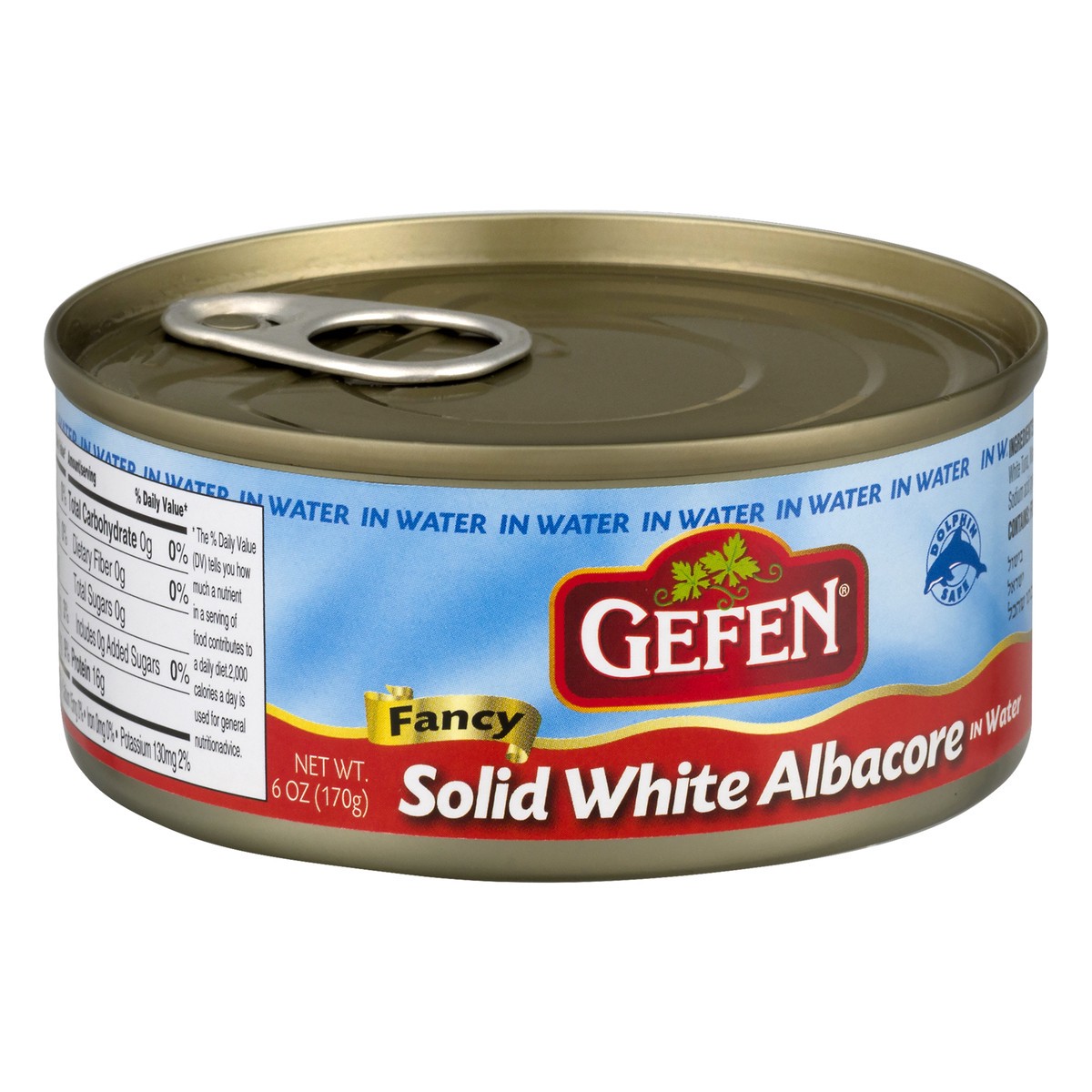slide 2 of 9, Gefen Fancy White Solid Albacore in Water 6 oz, 6 oz