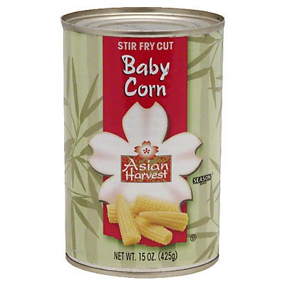 slide 1 of 1, Asian Harvest Stir Fry Cut Baby Corn, 15 oz