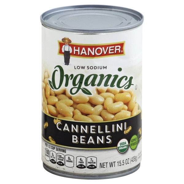 slide 1 of 2, Hanover Organics Cannellini Beans, 15.5 oz