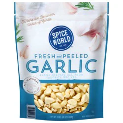 Spice World Fresh and Peeled Garlic 3 lb