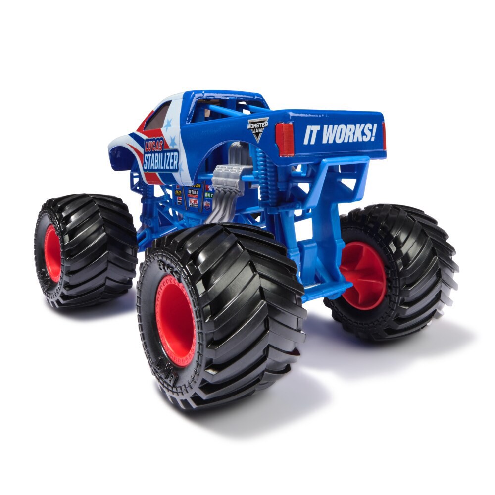 slide 3 of 5, Monster Jam Official Lucas Stabilizer Monster Truck Collector 1:24 Scale Die-Cast Vehicle Toy, 1 ct