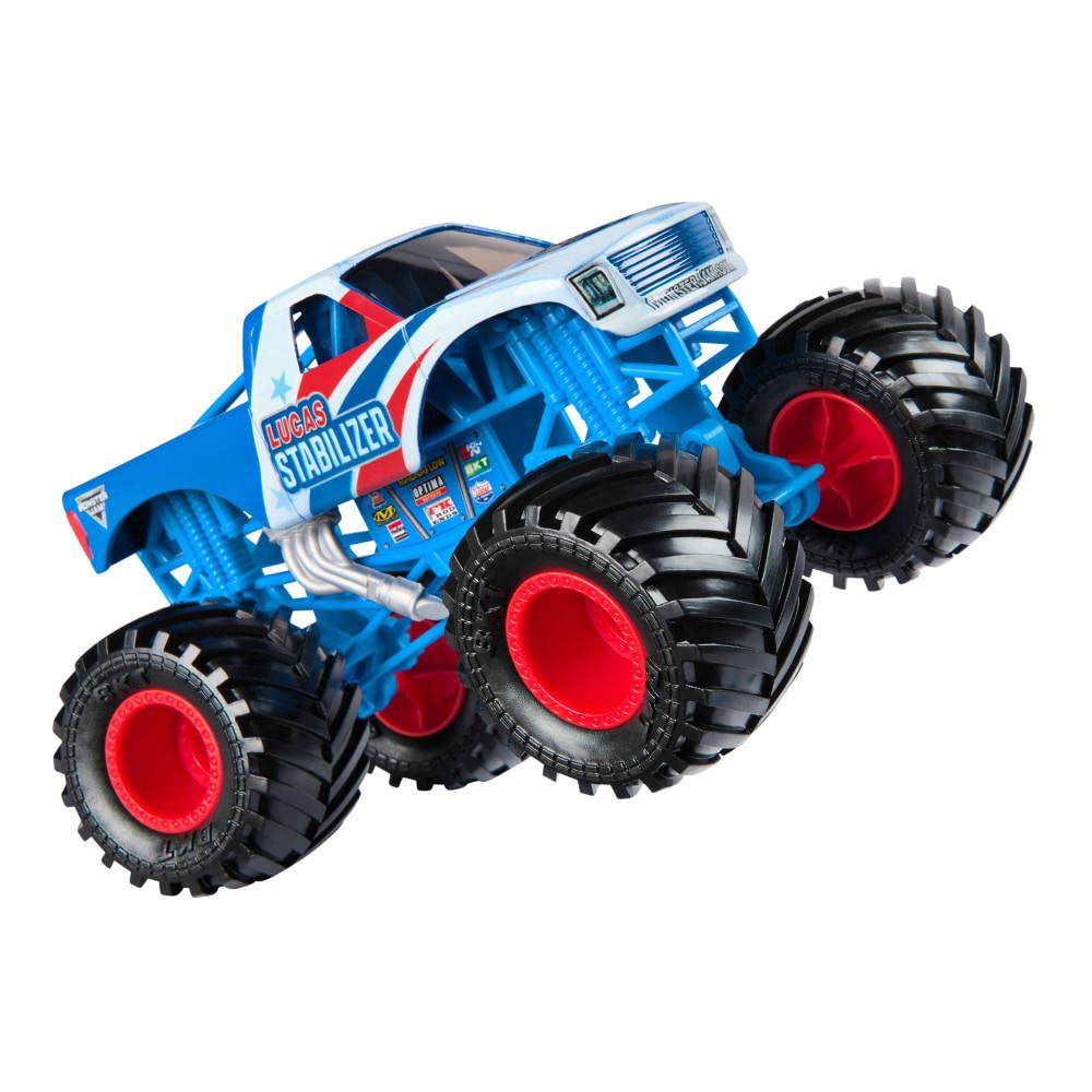 slide 5 of 5, Monster Jam Official Lucas Stabilizer Monster Truck Collector 1:24 Scale Die-Cast Vehicle Toy, 1 ct