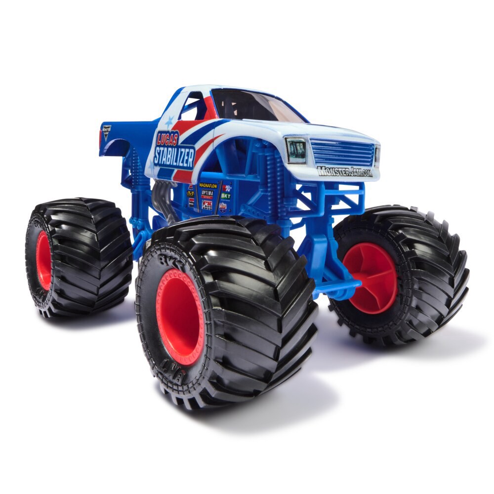 slide 4 of 5, Monster Jam Official Lucas Stabilizer Monster Truck Collector 1:24 Scale Die-Cast Vehicle Toy, 1 ct