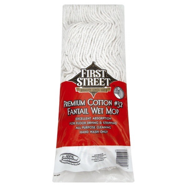 slide 1 of 1, First Street #32 Fantail Cotton Mop Head, 1 ct