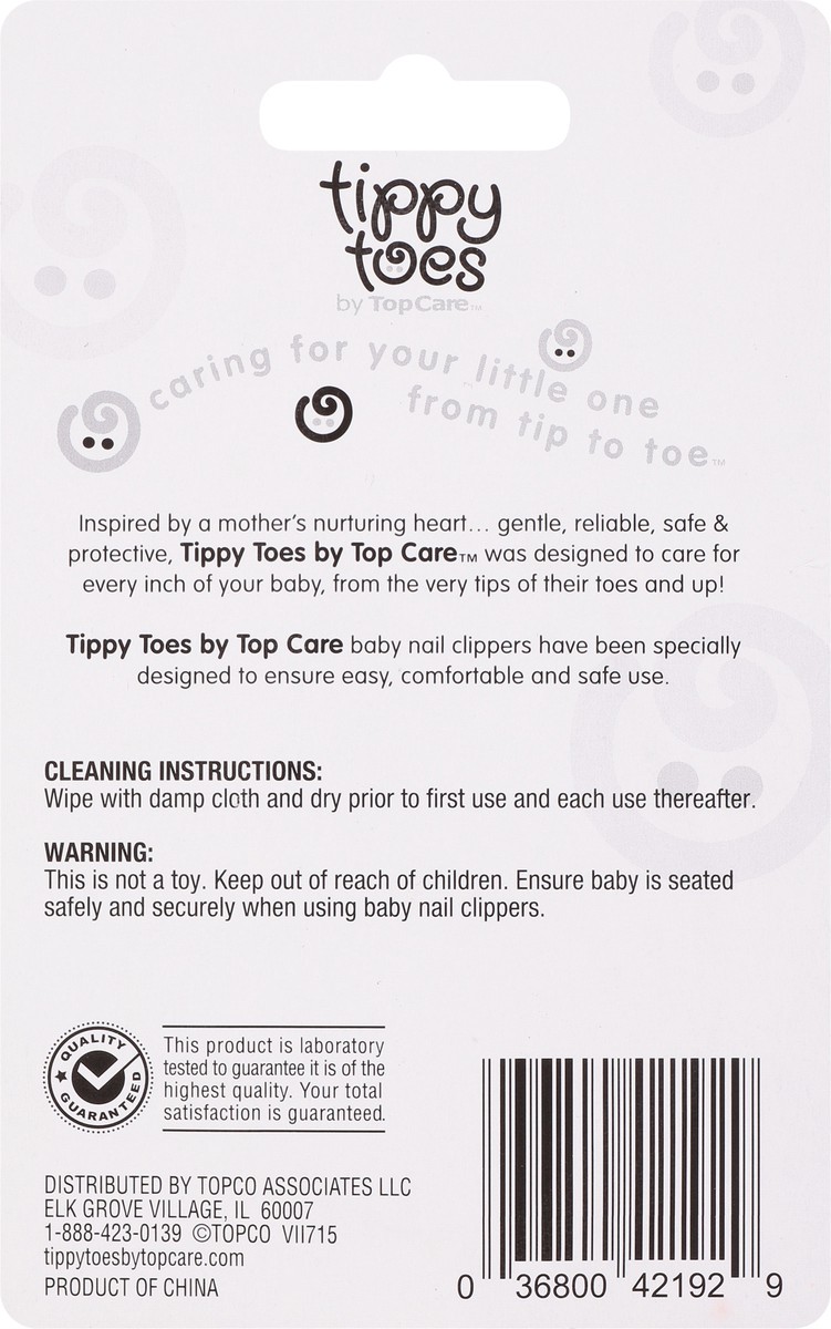 slide 3 of 11, Tippy Toes 0+ Months Baby Nail Clippers 1 Each, 1 ct