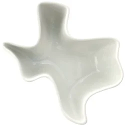 our goods Porcelain Texas Shaped Dip Bowl