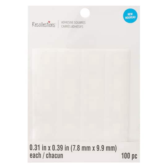 slide 1 of 4, 0.3" Adhesive Squares By Recollections, 0.31 in x 0.39 in