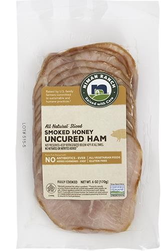 slide 1 of 1, Niman Ranch Sliced Honey Smoked Ham, 1 ct