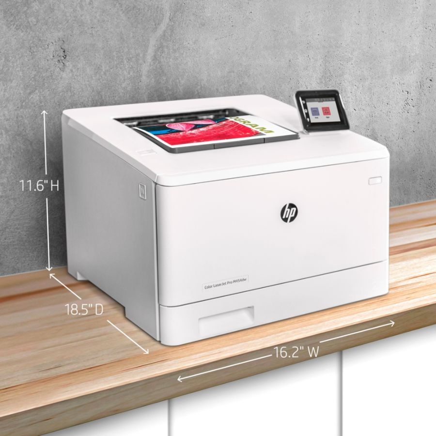 slide 9 of 10, HP Color Laserjet Pro M454Dw Wireless Color Laser Printer With Duplex Printing (W1Y45A), 1 ct