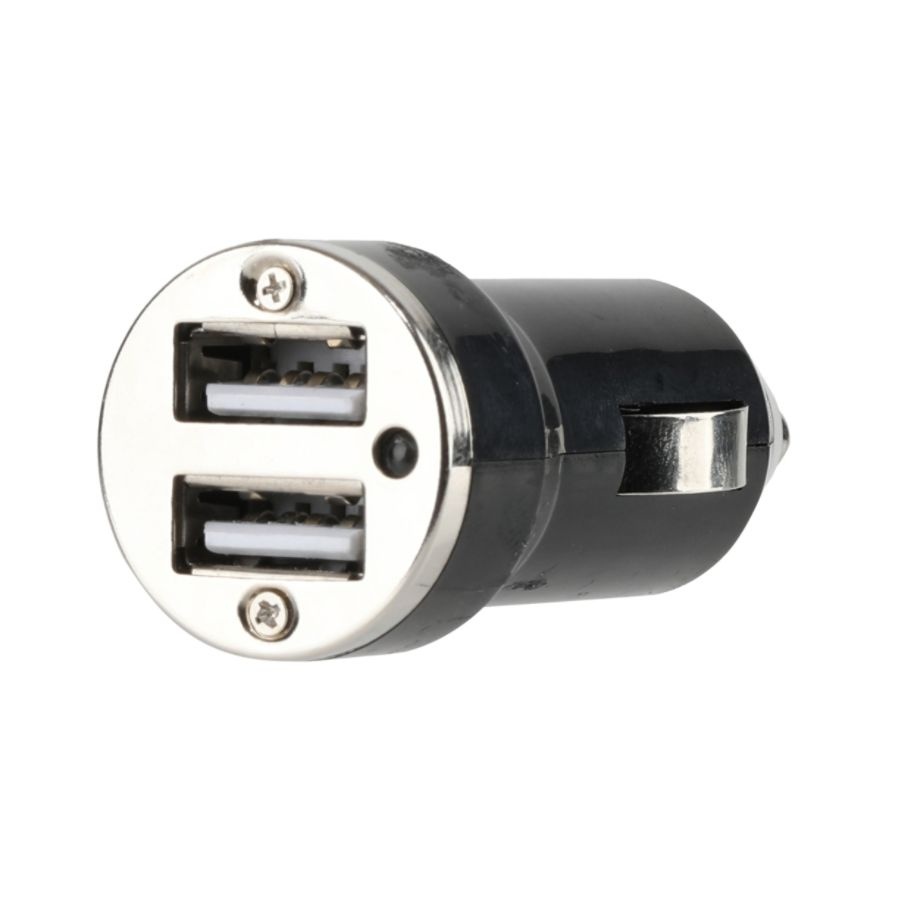 slide 2 of 2, Vivitar Od5021 2.4A Dual Usb-A Car Charger, Black, 1 ct