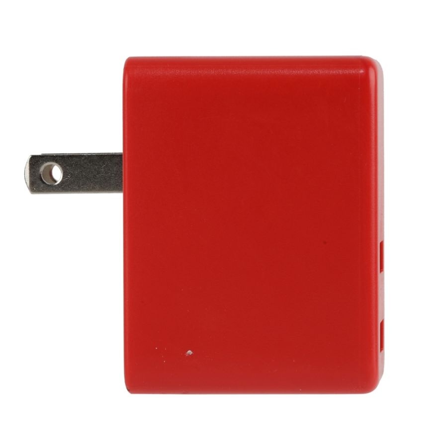 slide 2 of 3, Vivitar Dual-Usb Od5022 Wall Charger, Red, 1 ct