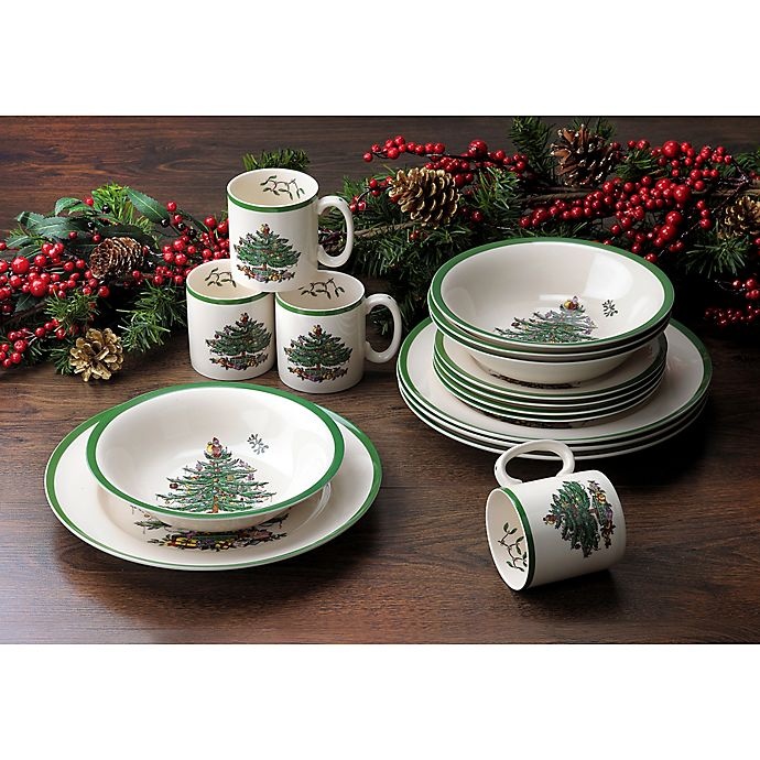 slide 2 of 2, Spode Christmas Tree Dinnerware Set, 16 ct