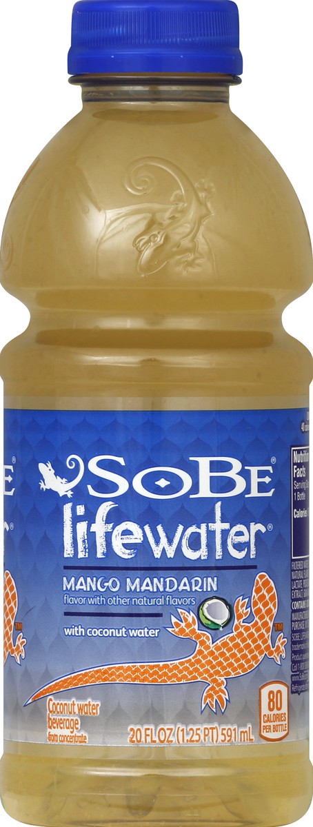 slide 4 of 4, SoBe Coconut Water Beverage, Mango Mandarin - 20 oz, 20 oz