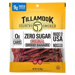 Tillamook Zero Sugar Original Smoked Sausages - 3 oz