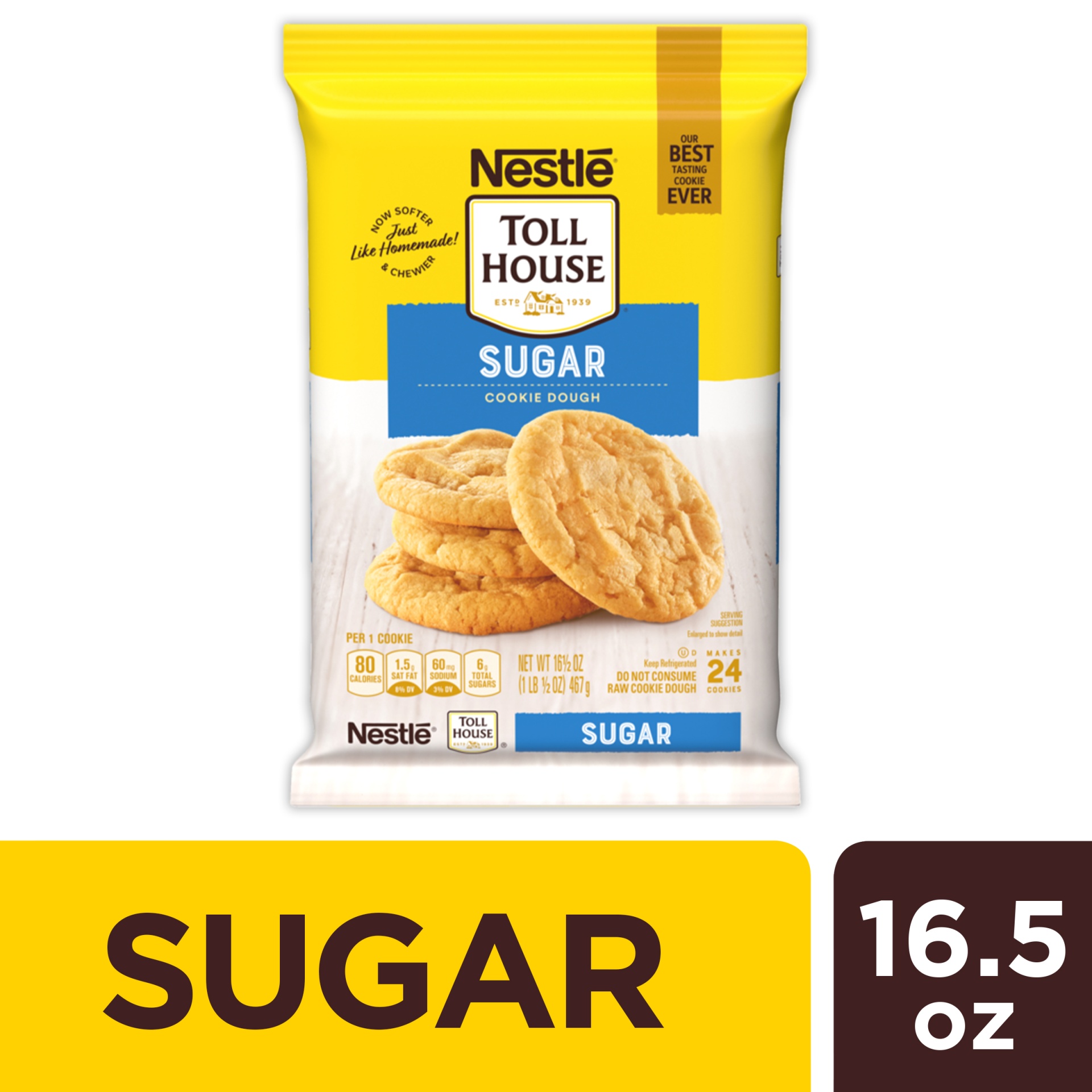 slide 2 of 8, Toll House Nestle Toll House Sugar Cookie Dough, 16.5 oz