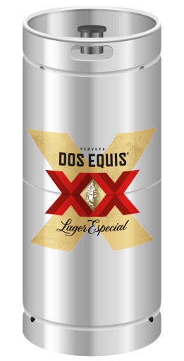 slide 2 of 2, Dos Equis Mexican Lager Beer, 20 Liter Keg, 20 liter