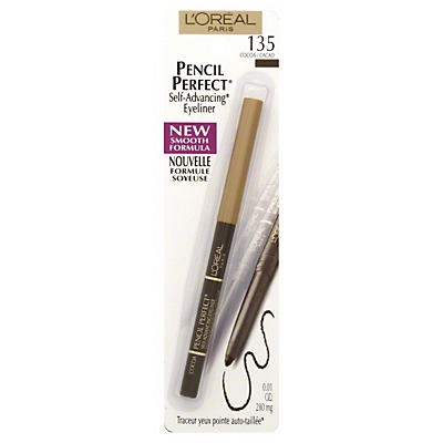 slide 1 of 1, L'Oréal Paris Pencil Perfect Self Advancing Eyeliner - 135 Cocoa , 0.01 oz