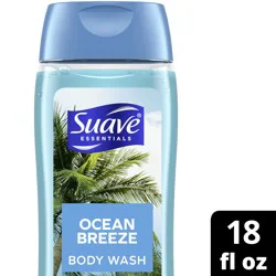 Suave Essentials Gentle Body Wash Ocean Breeze, 18 oz