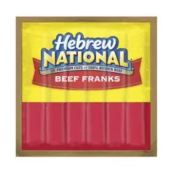 Hebrew National 100% Kosher Beef Franks, Hot Dogs 6-Count