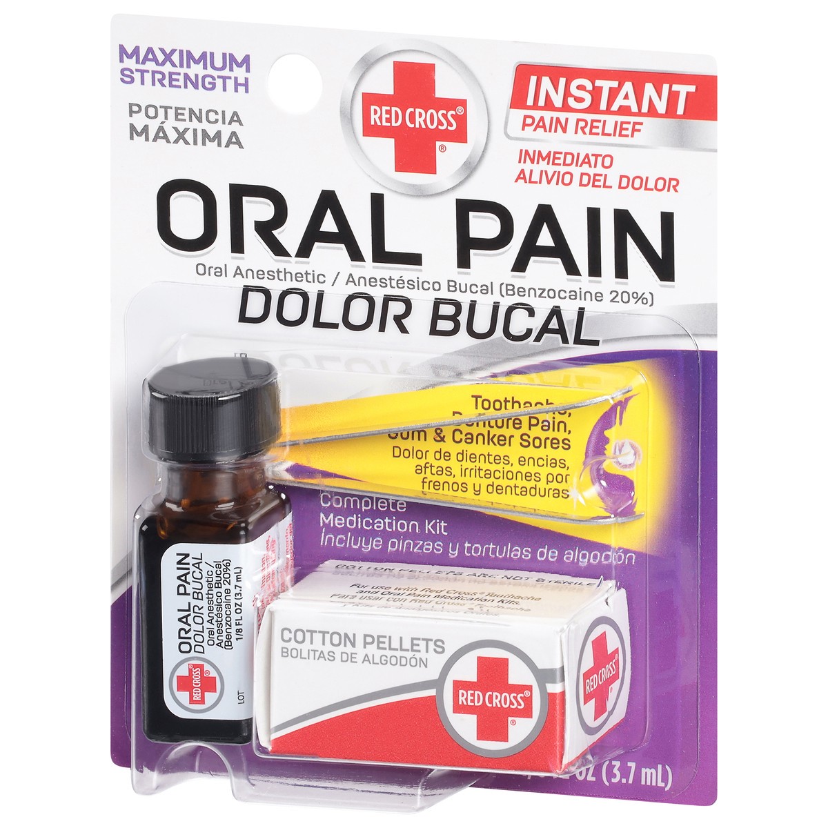 slide 3 of 9, Red Cross Instant Maximum Strength Oral Pain Relief 0.125 oz, 0.125 oz