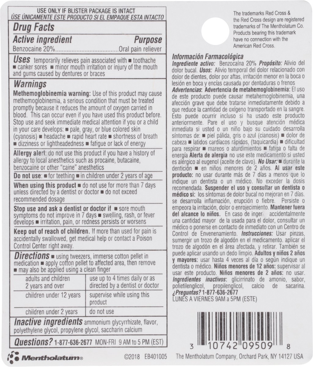 slide 6 of 9, Red Cross Instant Maximum Strength Oral Pain Relief 0.125 oz, 0.125 oz