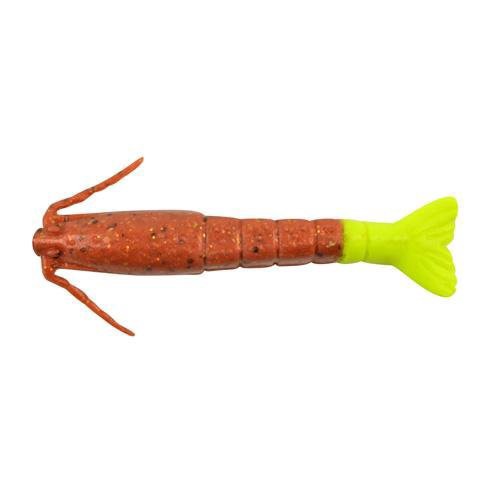 slide 1 of 1, Berkley Gulp 3In Shrimp Glow/Char, 1 ct