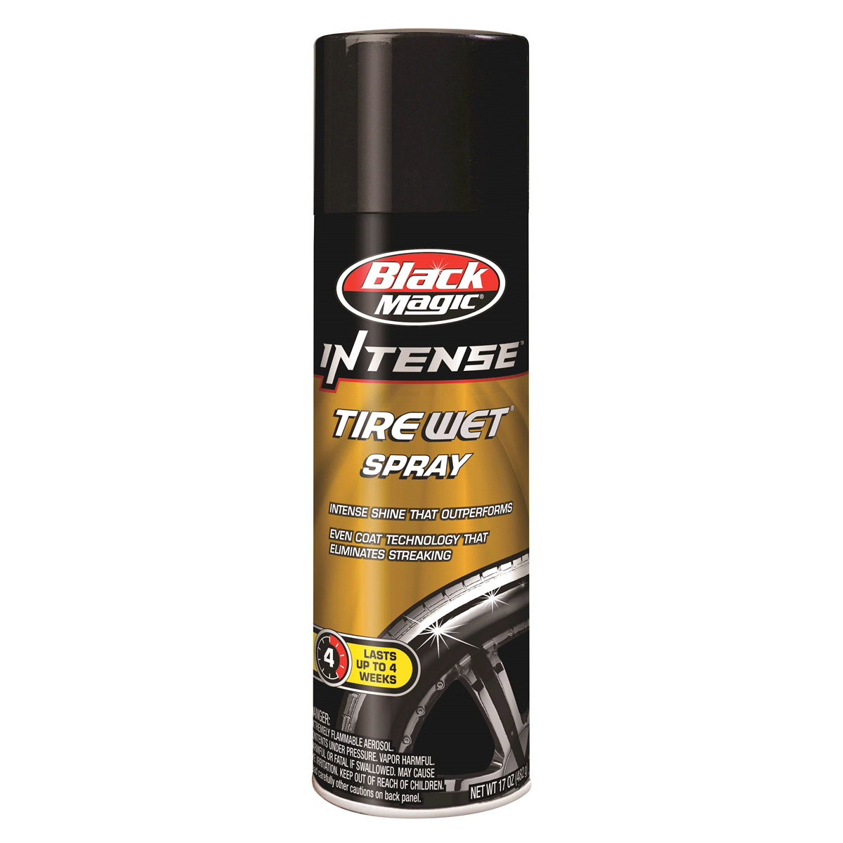 slide 1 of 1, Black Magic Intense Tire Wet Spray, 17 oz