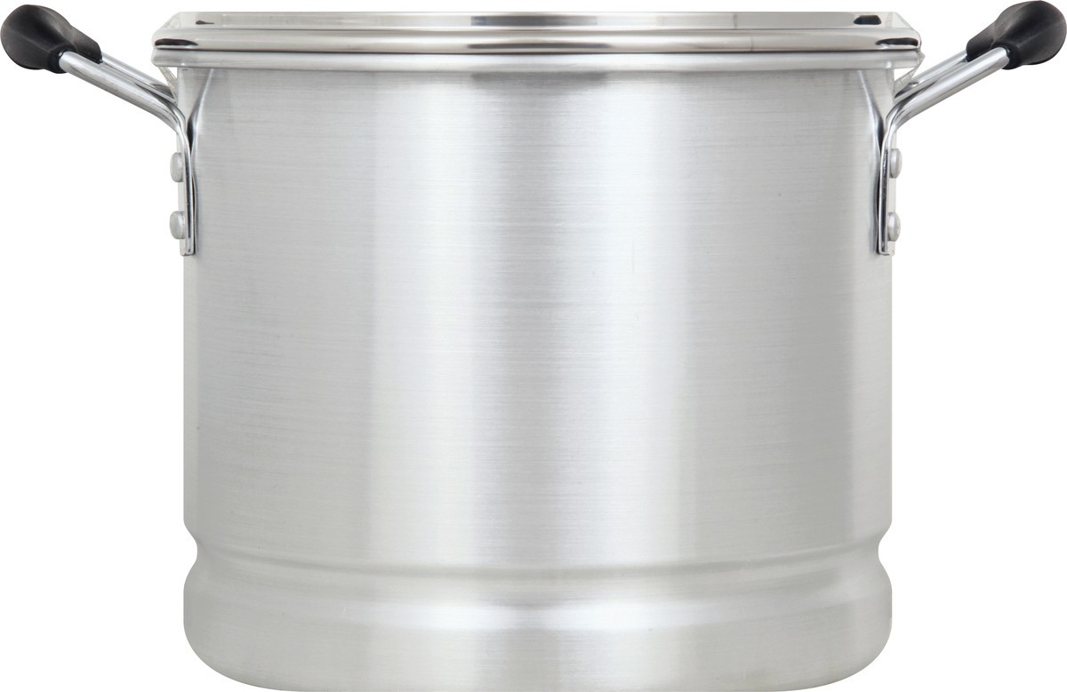 slide 5 of 9, Victoria Aluminum 16 Quart Steamer with Glass Lid 1 ea, 16 qt