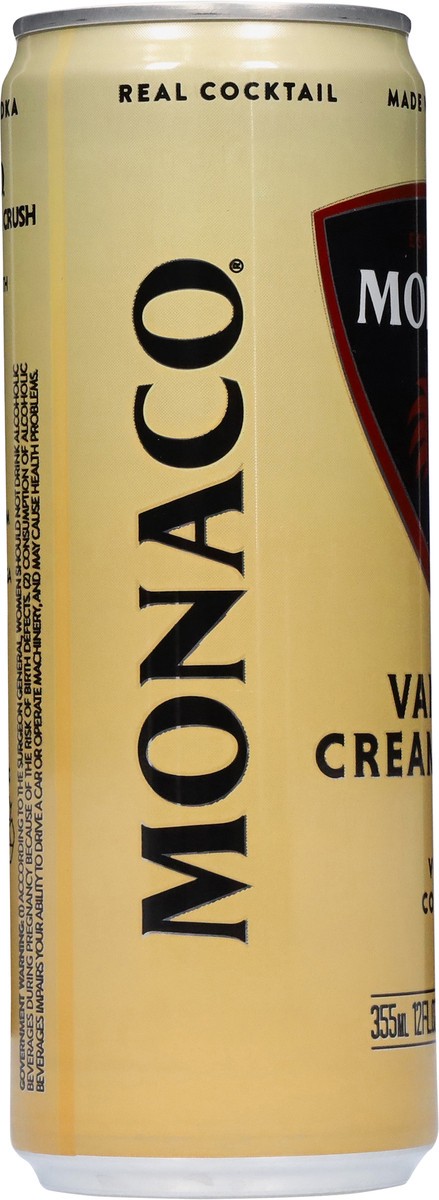slide 12 of 13, Monaco Vanilla Cream Crush Vodka Cocktail 12 fl oz, 12 fl oz