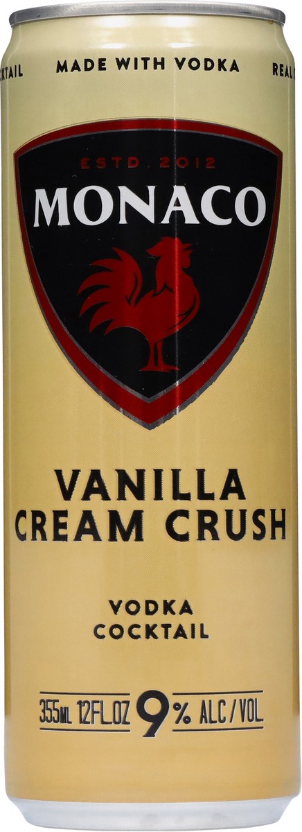 slide 11 of 13, Monaco Vanilla Cream Crush Vodka Cocktail 12 fl oz, 12 fl oz