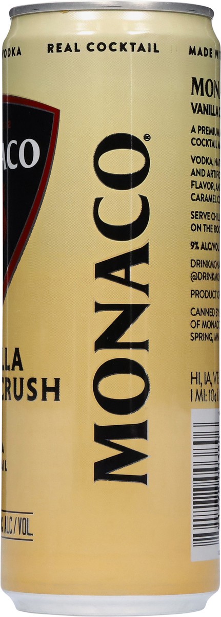 slide 13 of 13, Monaco Vanilla Cream Crush Vodka Cocktail 12 fl oz, 12 fl oz