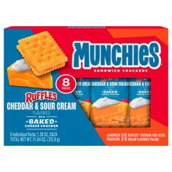 Munchies Münchies Sandwich Crackers Cheddar & Sour Cream Flavored 11.04 Oz, 8 Count