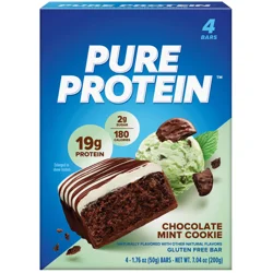 Pure Protein Bars, Chocolate Mint Cookie, 4 Ct