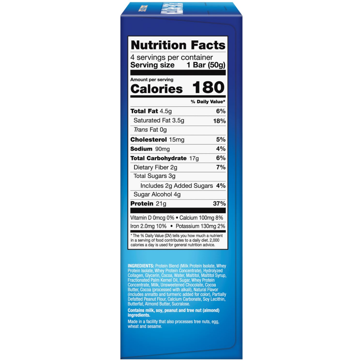 slide 2 of 2, Pure Protein Bars, High Protein, Nutritious Snack, Chocolate Deluxe, 21g Protein, 4 Count - 4 ct, 4 ct