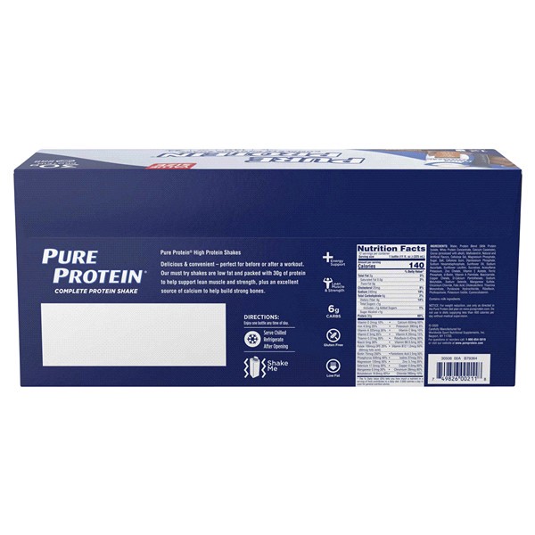 slide 4 of 5, Pure Protein Rich Chocolate Complete Protein Shake, 12 ct; 11 fl oz
