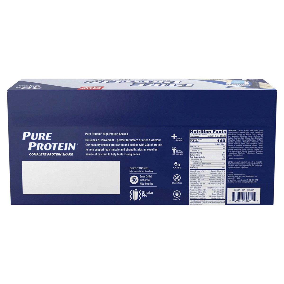 slide 2 of 2, Pure Protein High Protein Meal Replacement Bar, Raspberry Vanilla, 2.75 oz