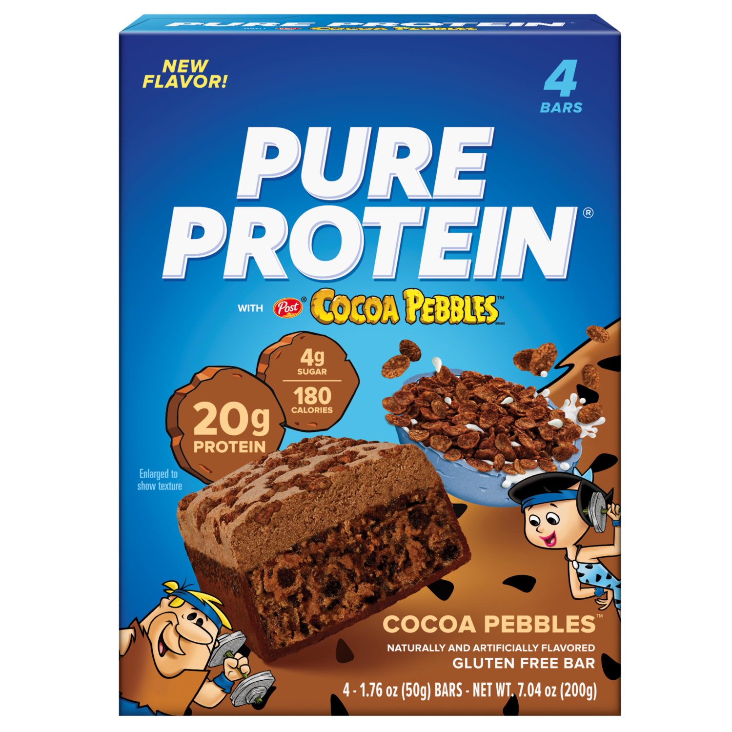 slide 1 of 1, Pure Protein Cocoa Pebbles Bar 4ct, 4 ct