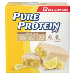 Pure Protein 20g Protein Bar - Lemon Cake - 12ct