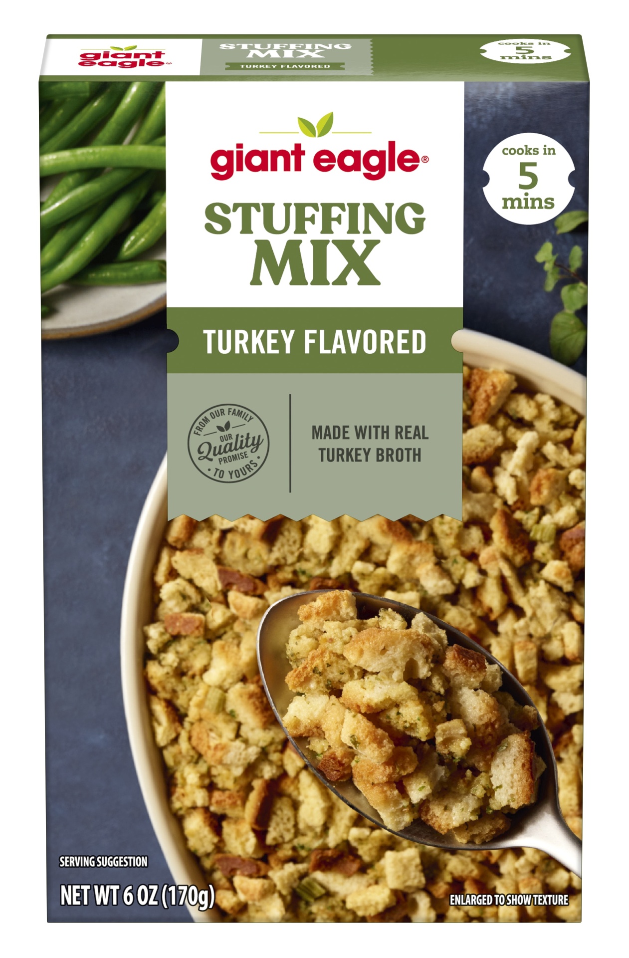 slide 1 of 1, Giant Eagle Turkey Stuffing - 6 oz, 6 oz
