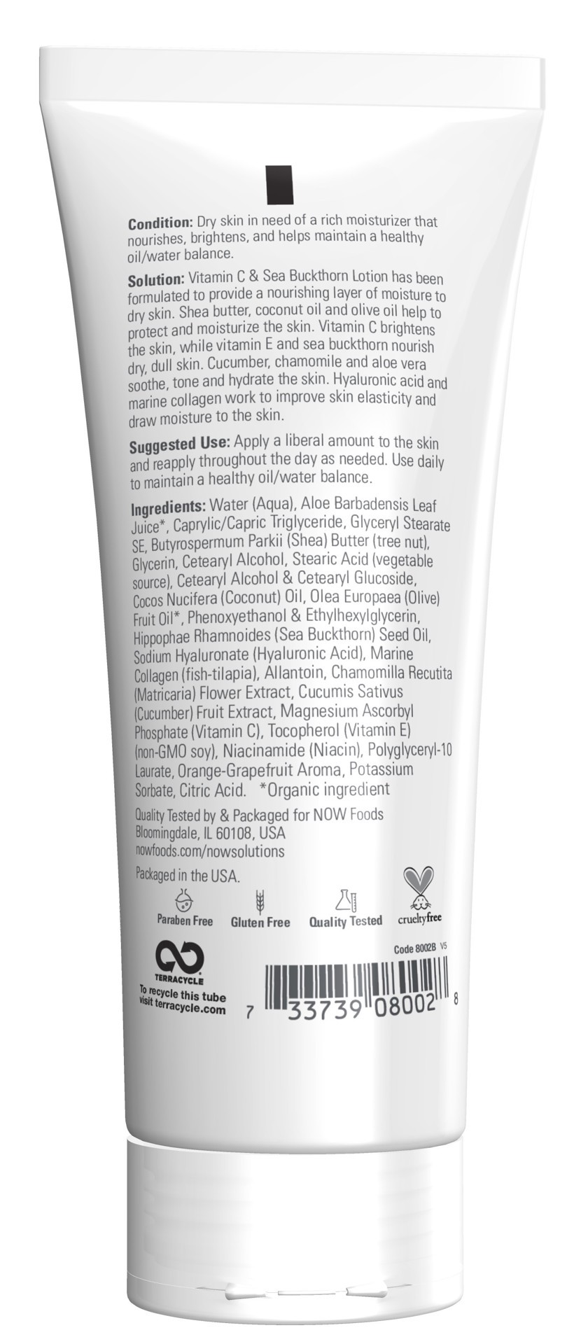 slide 3 of 4, NOW Solutions Vitamin C & Sea Buckthorn Lotion - 8 fl. oz., 8 fl oz