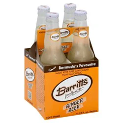 Barritts Soft Drink Ginger Beer - 4-12 Fl. Oz.