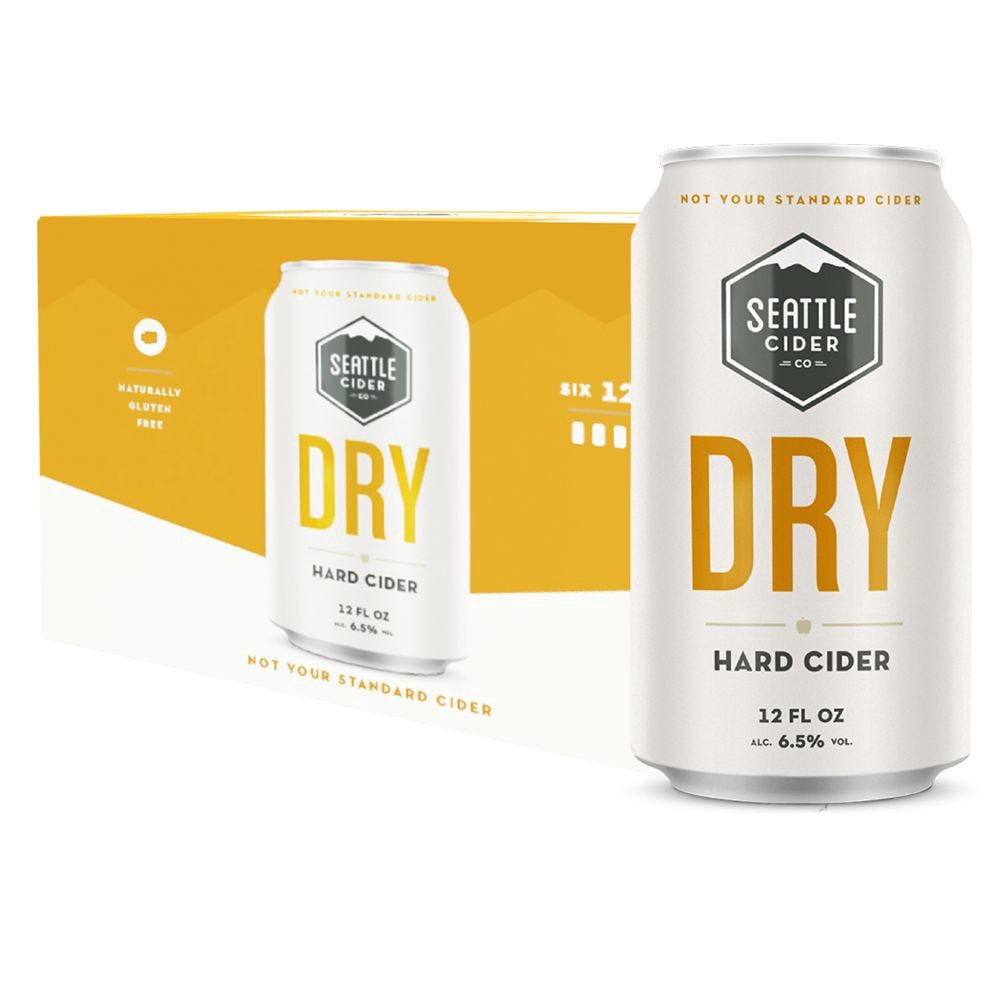slide 3 of 4, Seattle Cider Dry Hard Cider Beer, 6 ct; 12 oz