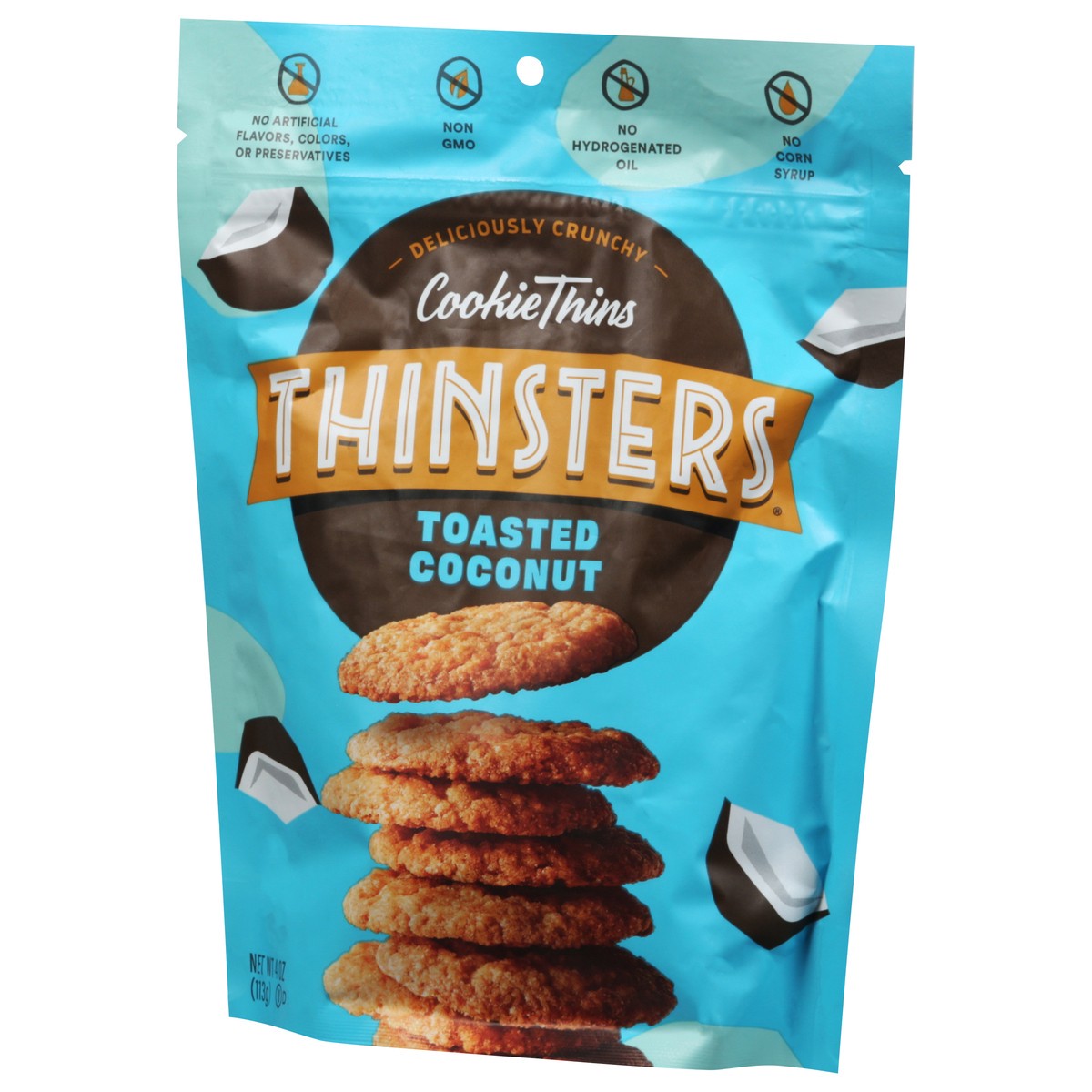 slide 3 of 11, Thinsters Toasted Coconut Cookie Thins 4 oz, 4 oz