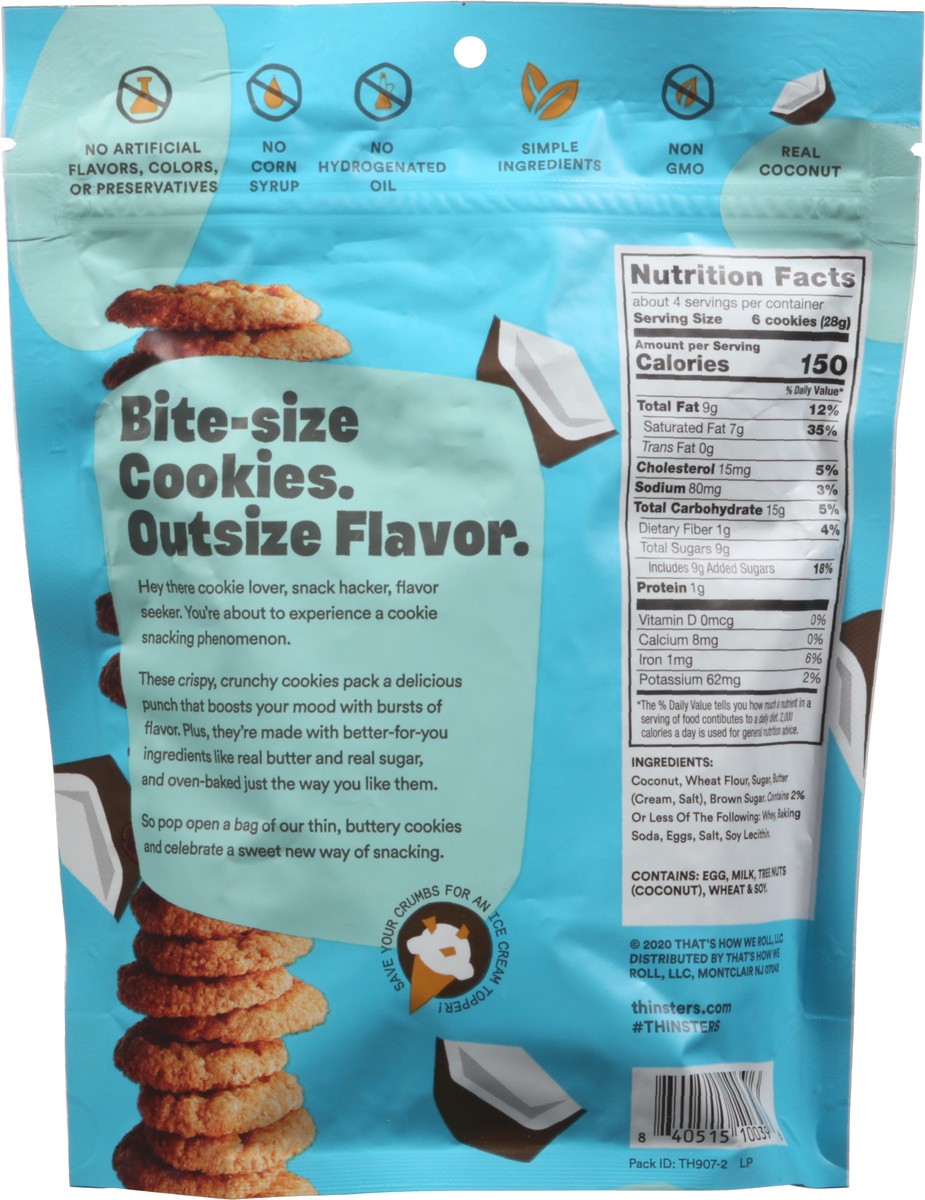 slide 10 of 11, Thinsters Toasted Coconut Cookie Thins 4 oz, 4 oz