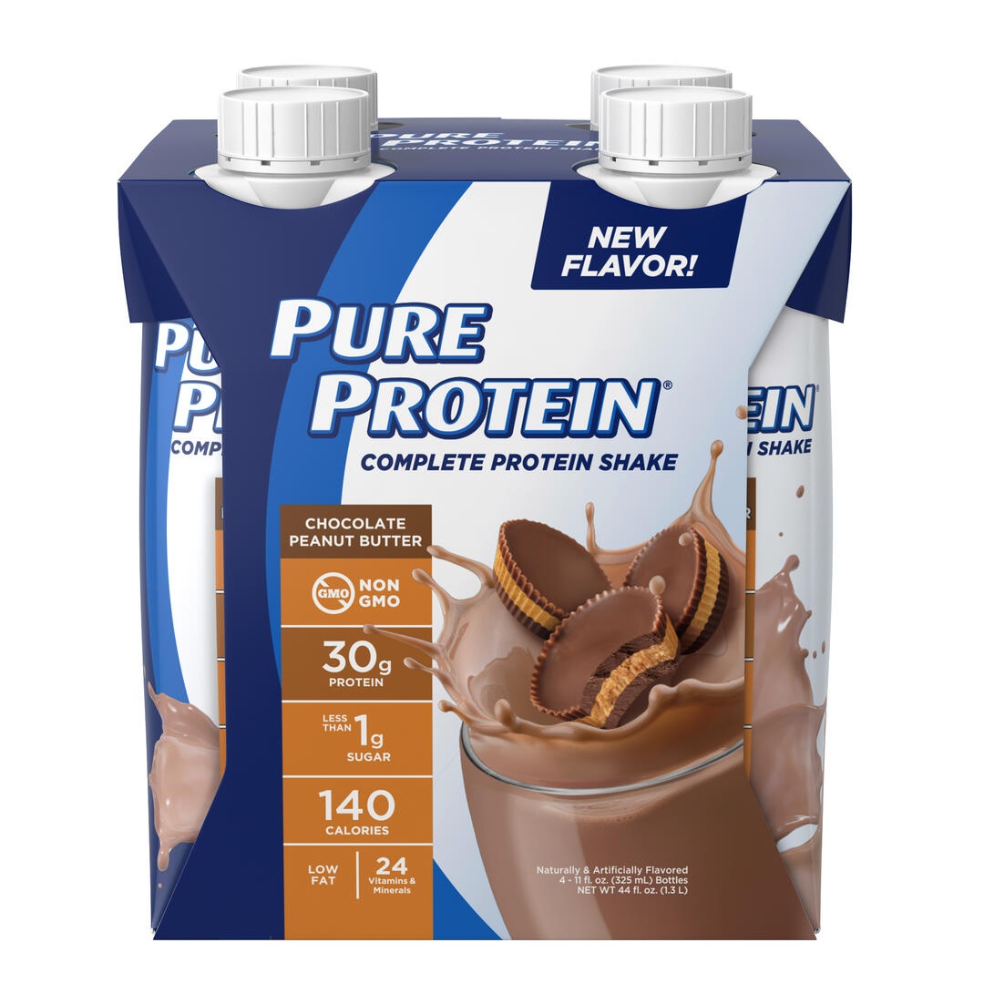 Pure Protein Ready to Drink High Protein Shake, Chocolate Peanut Butter