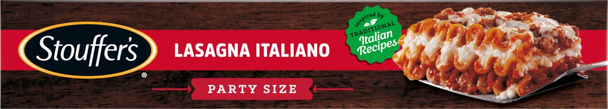 slide 4 of 9, STOUFFER'S Party Size Lasagna Italiano Frozen Meal 90 oz., 90 oz