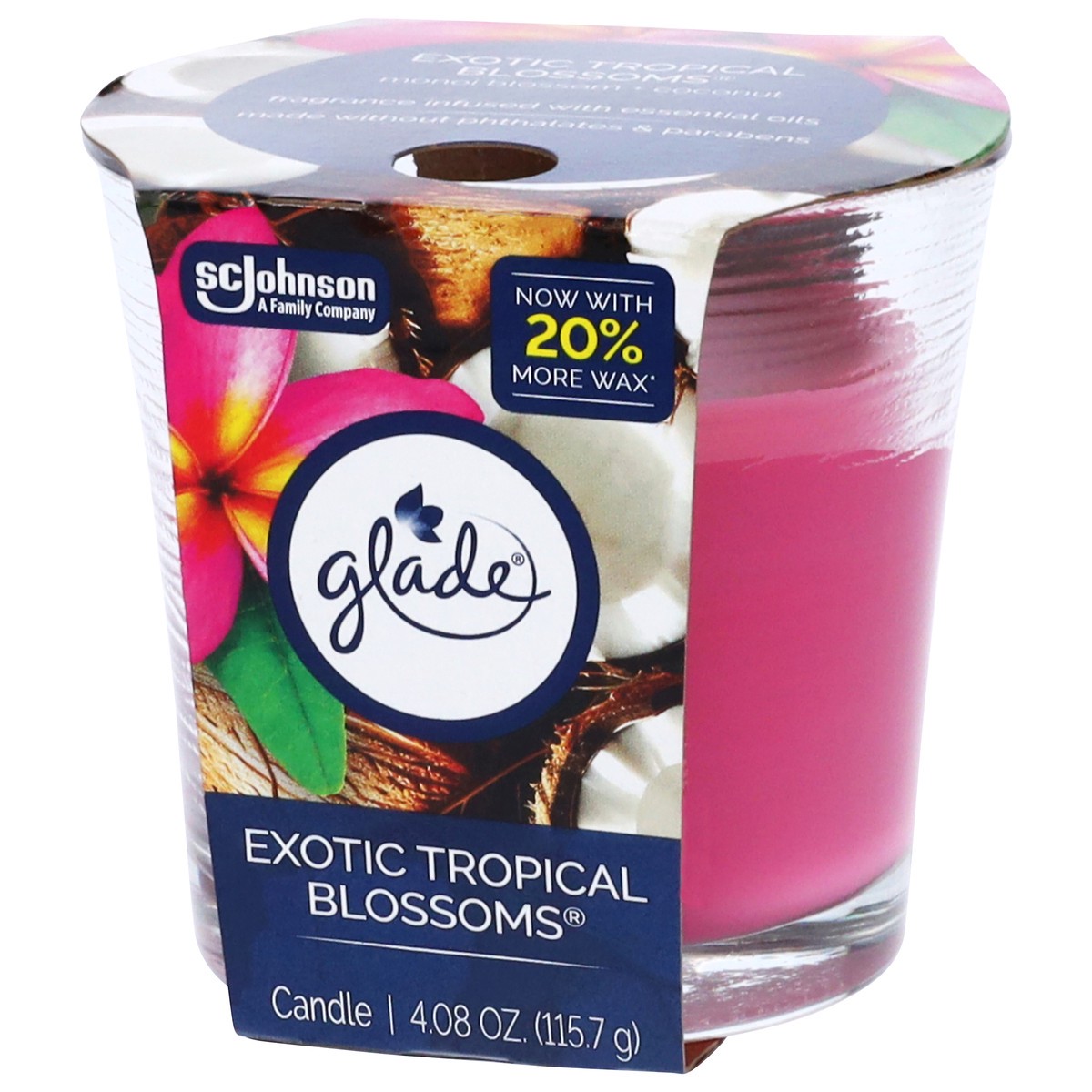 slide 10 of 14, Glade Exotic Tropical Blossoms Candle 4.08 oz, 4.08 oz