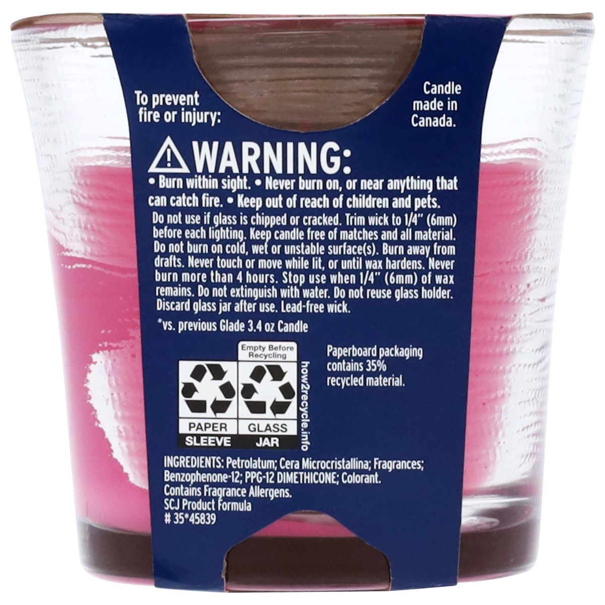 slide 7 of 14, Glade Exotic Tropical Blossoms Candle 4.08 oz, 4.08 oz