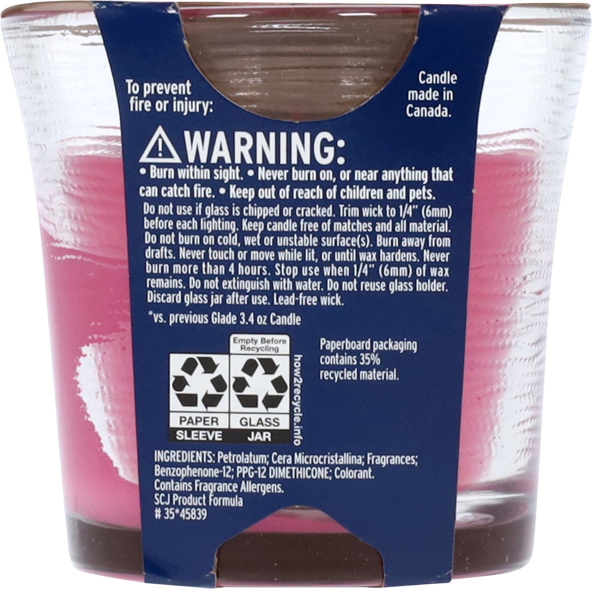 slide 5 of 14, Glade Exotic Tropical Blossoms Candle 4.08 oz, 4.08 oz
