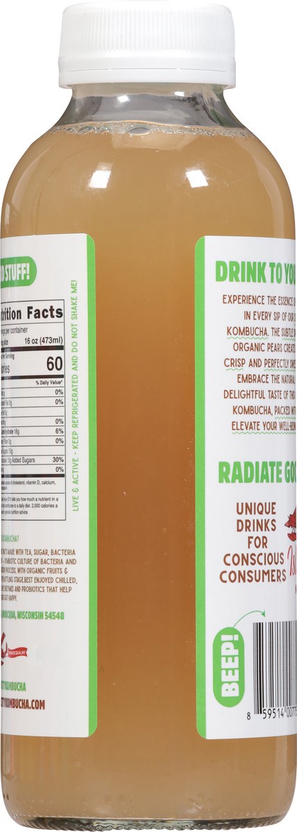 slide 10 of 13, Island City Kombucha Pear Kombucha 16 fl oz, 16 fl oz